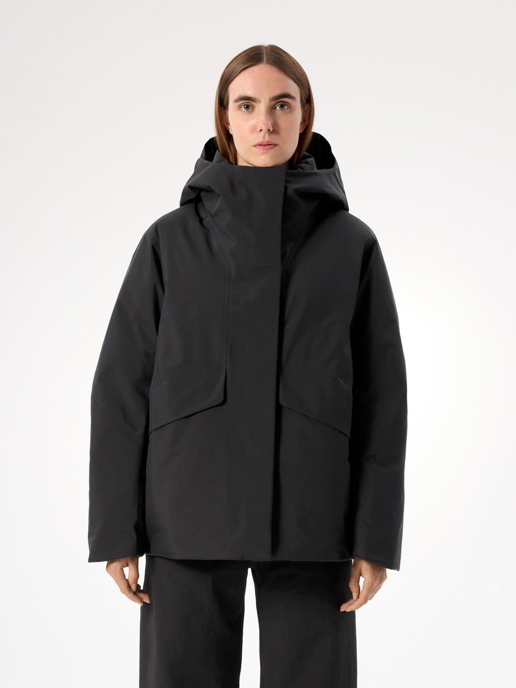Ifora Down Jacket Women's Black Front View