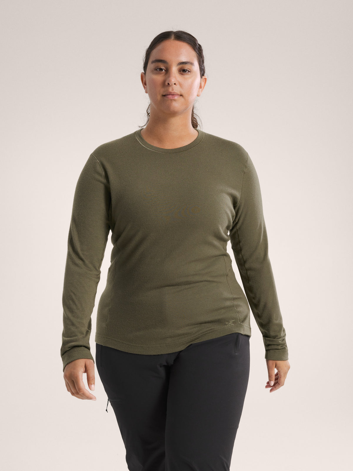 Satoro Merino Wool Crew Neck LS Women's Tatsu Front View