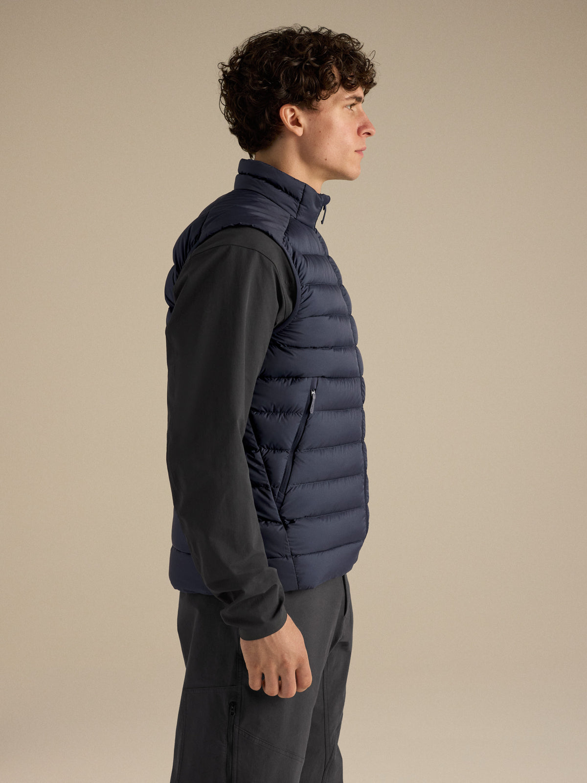 Cerium Vest Black Sapphire Side View