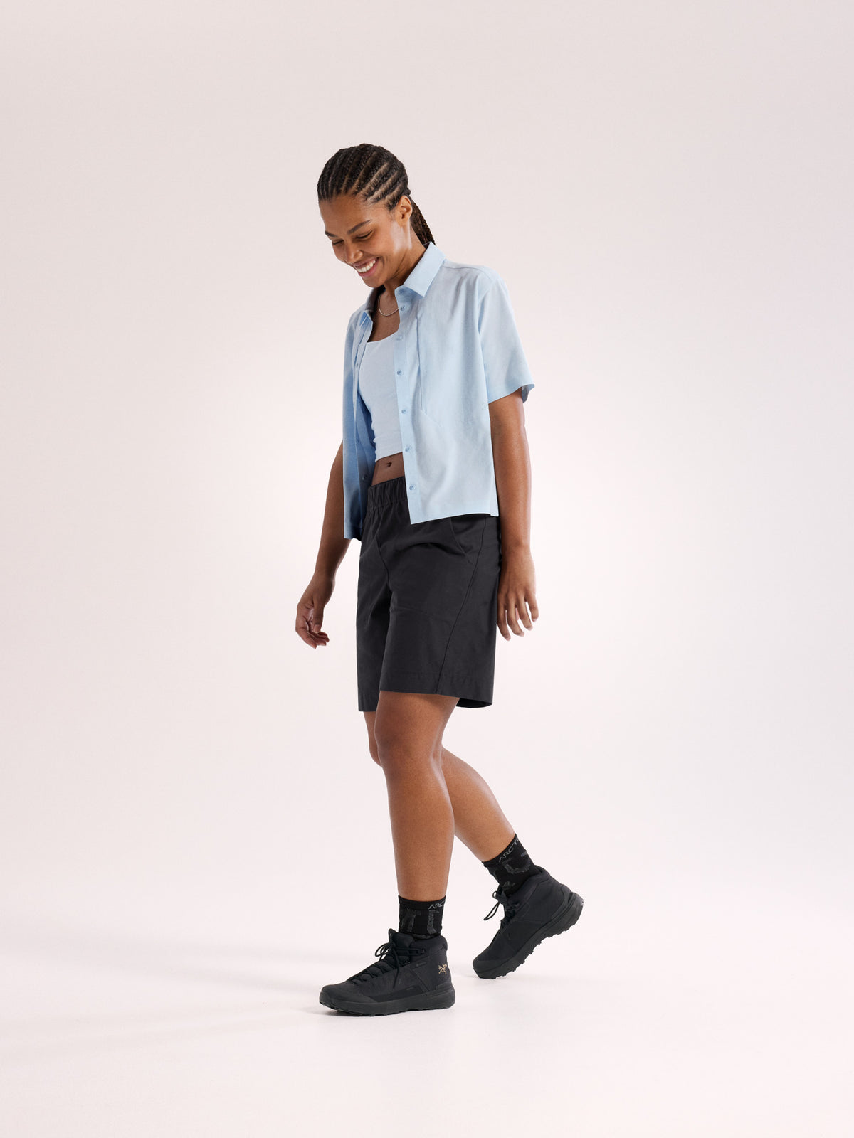 Sima Shirt SS Women's Alpine Blue Full Body