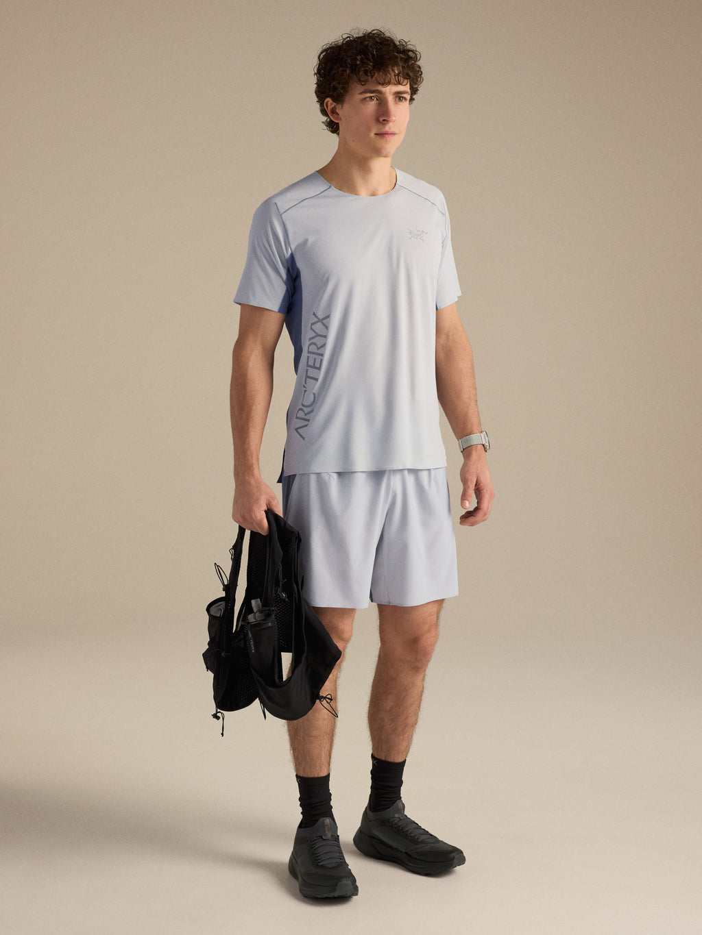 Norvan Downword Logo Shirt SS Solitude / Stratus Detail 1