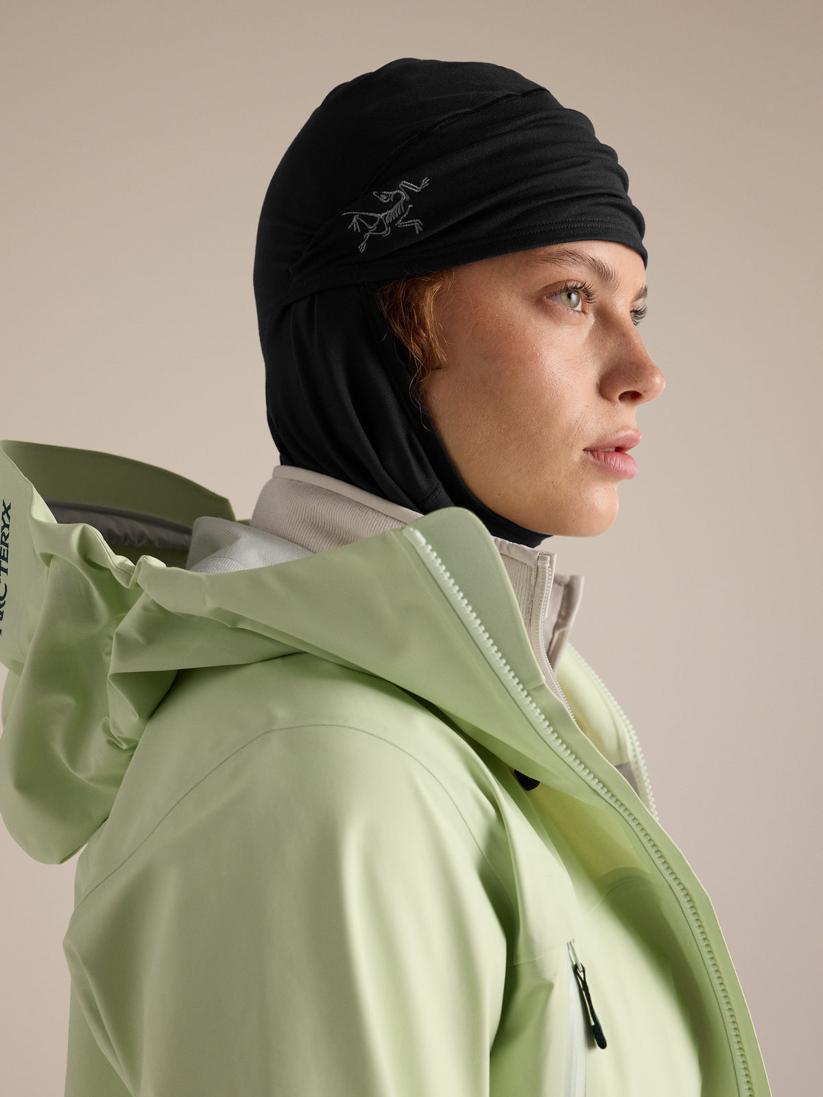 Rho Synthetic Balaclava Black Side View