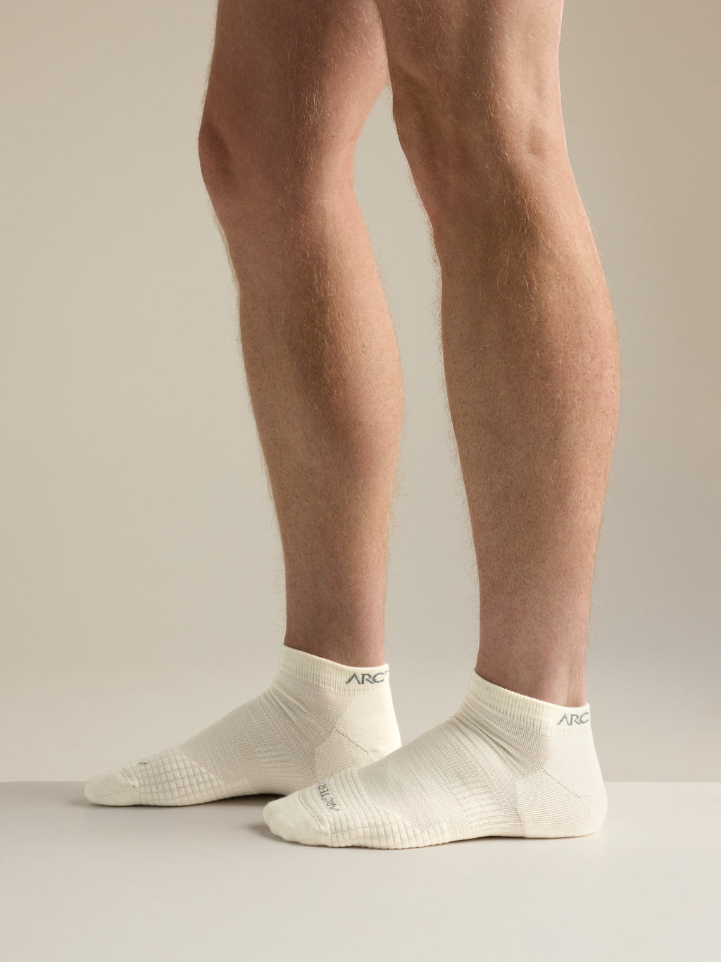 Merino Wool Low Cut Sock White Side View