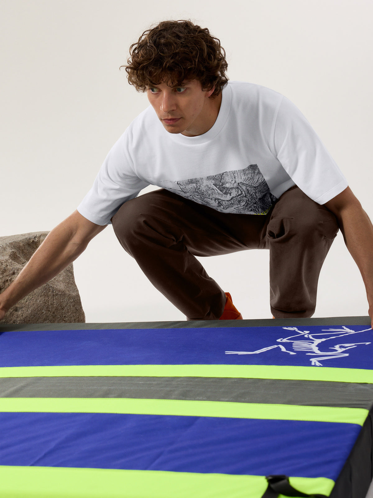Kragg Cotton Lithographica Shirt SS White Light Hover