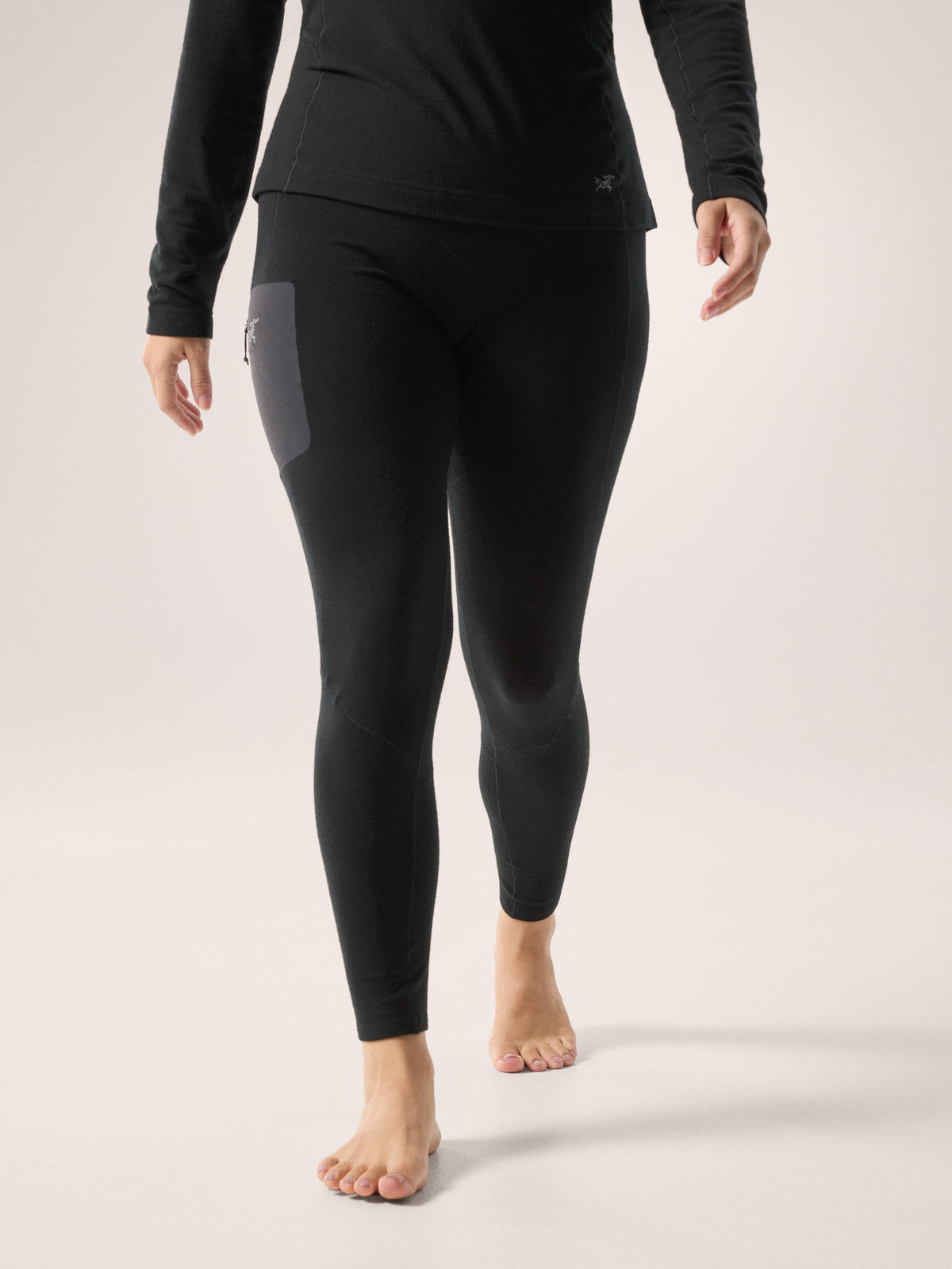 Satoro Merino Wool Bottom Women's Black Front View