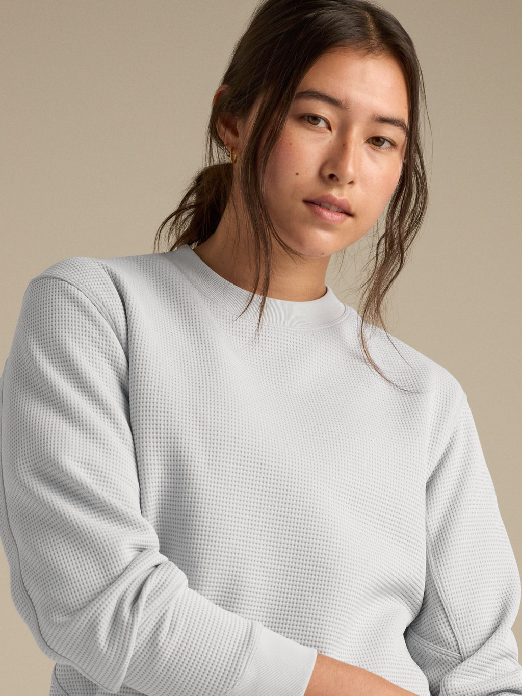Olera Crew Neck Pullover Women's Solitude Detail 1