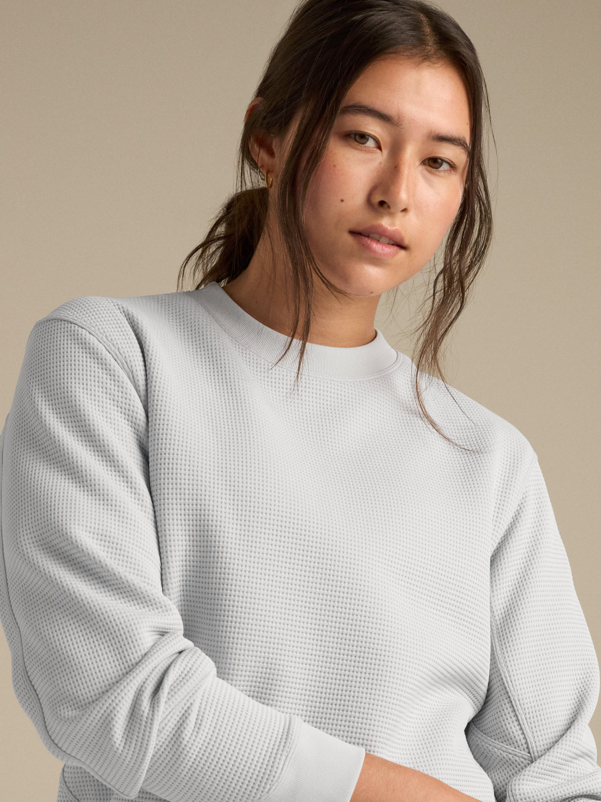 Olera Crew Neck Pullover Women's Solitude Detail 1