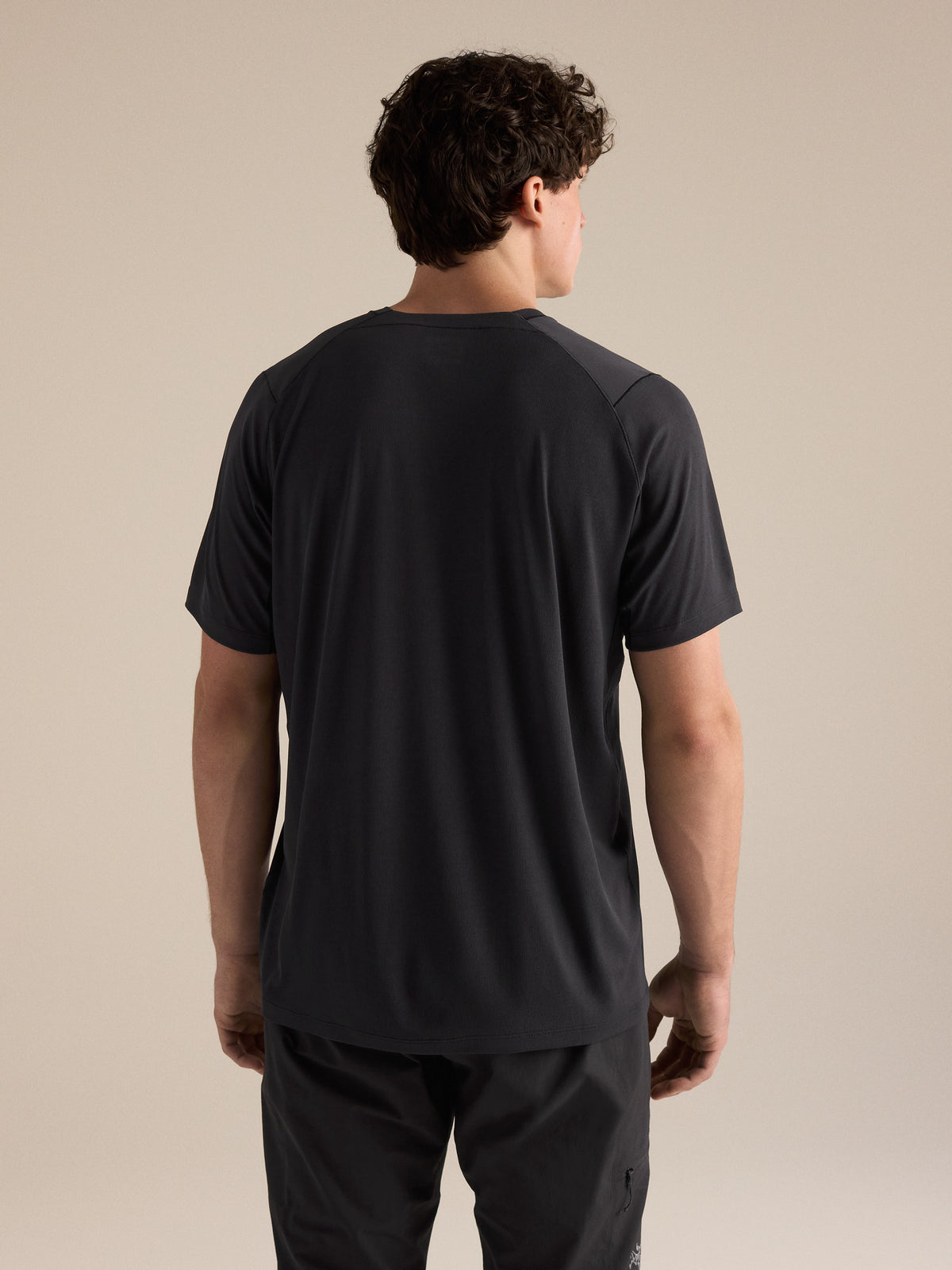Cormac Crew Neck Shirt SS Black Back View