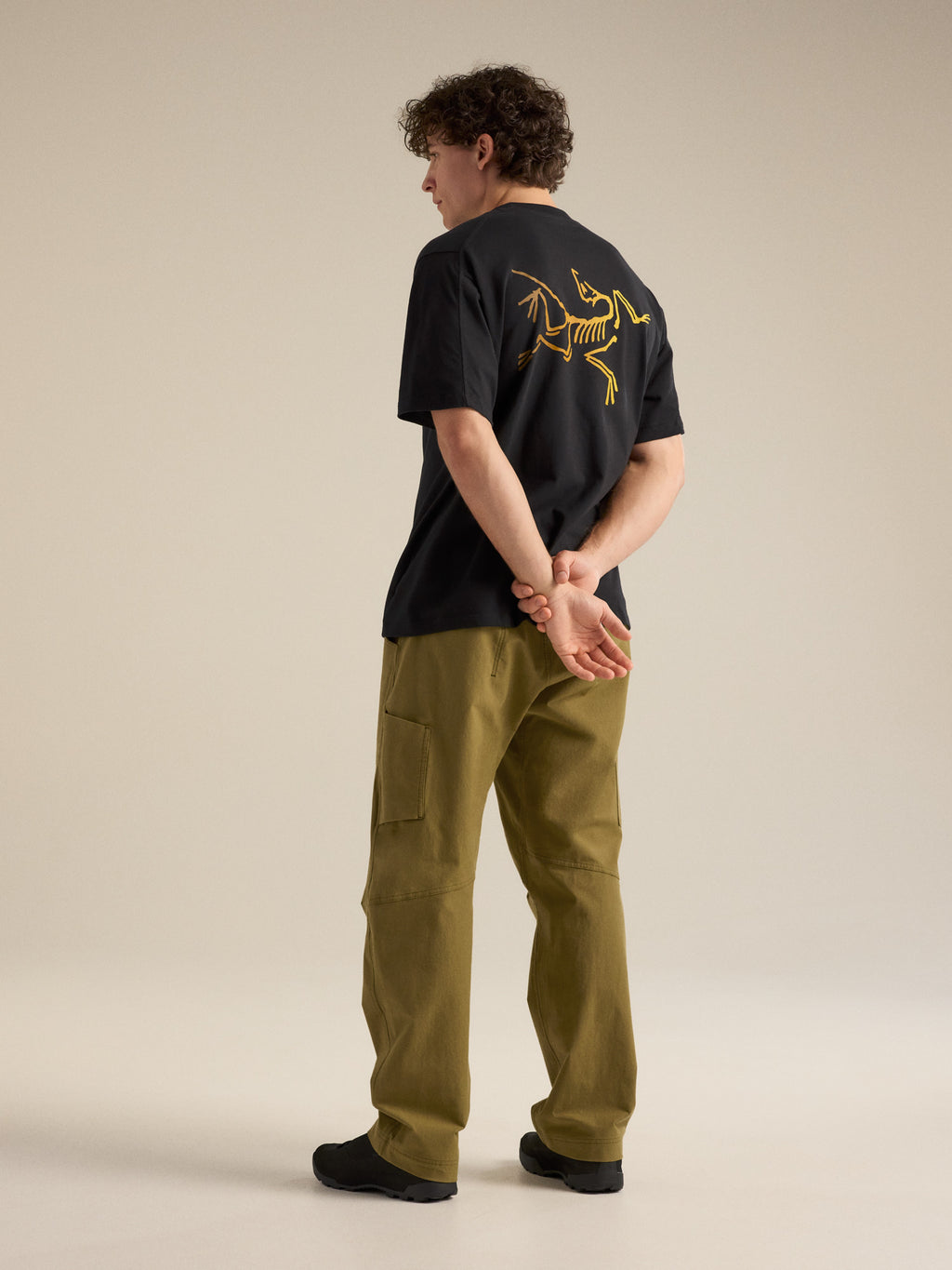 Kragg Cotton Logo Shirt SS 24K Black Hover