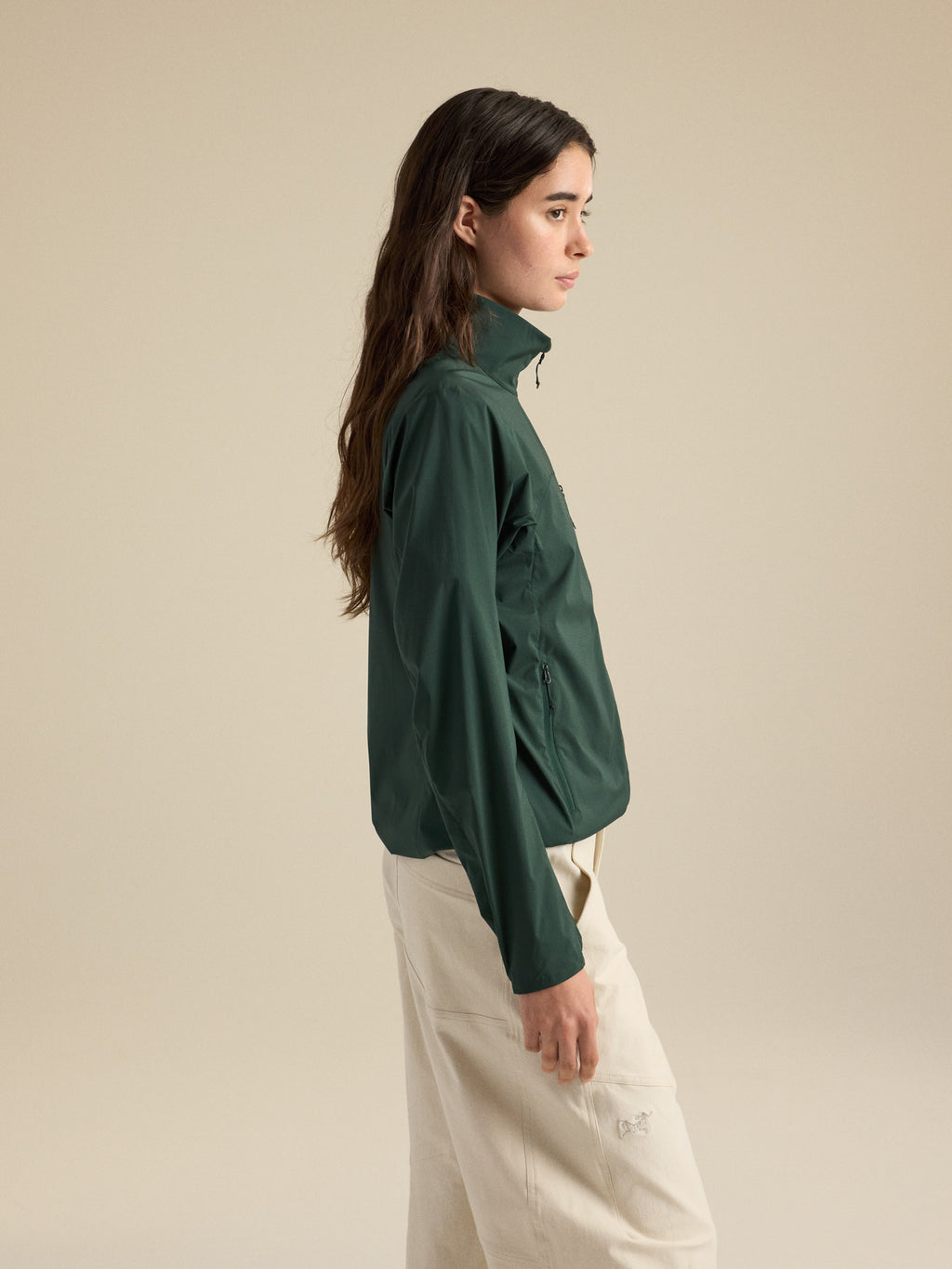 Squamish Jacket Women's Dark Jade Side View