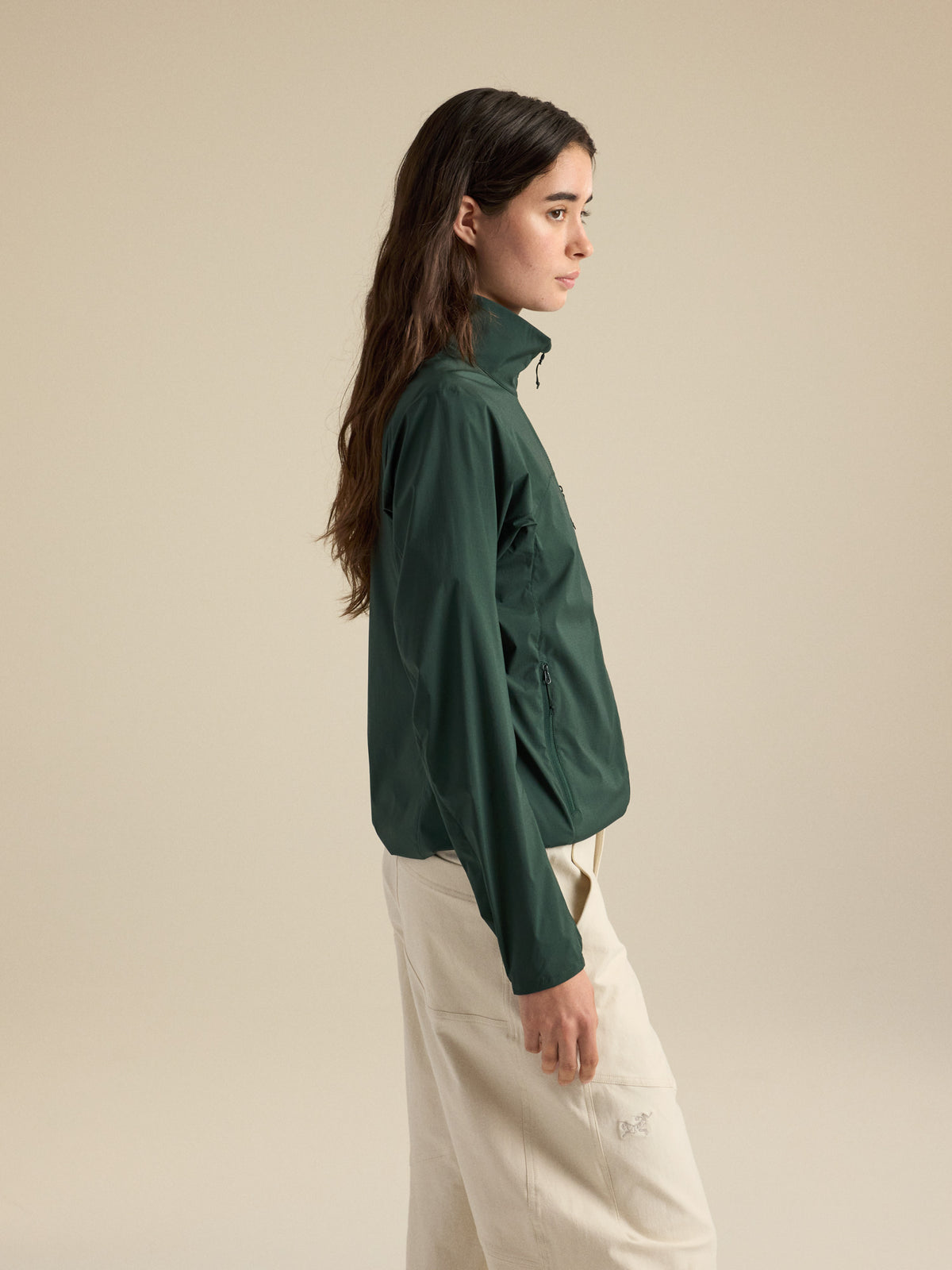 Squamish Jacket Women's Dark Jade Side View