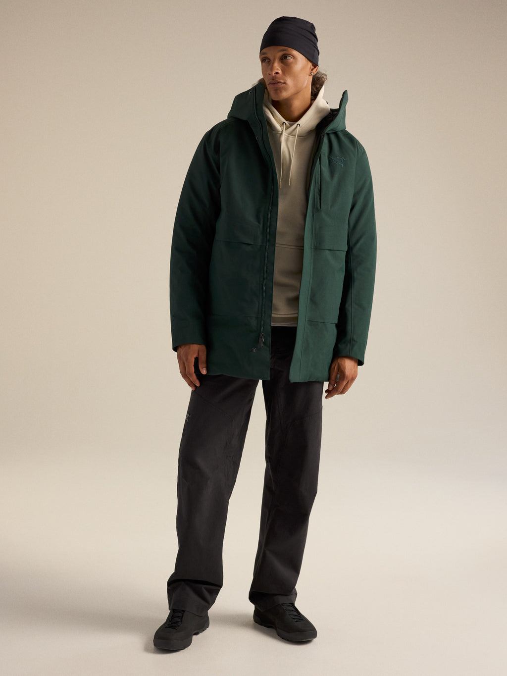 Therme Down Parka Dark Jade Hover