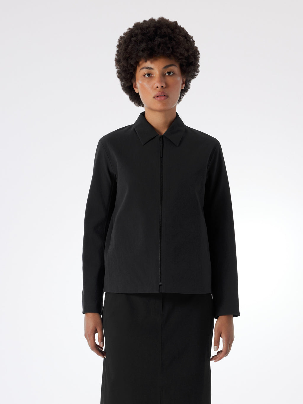 Limina Softshell Jacket Women's Black Front View