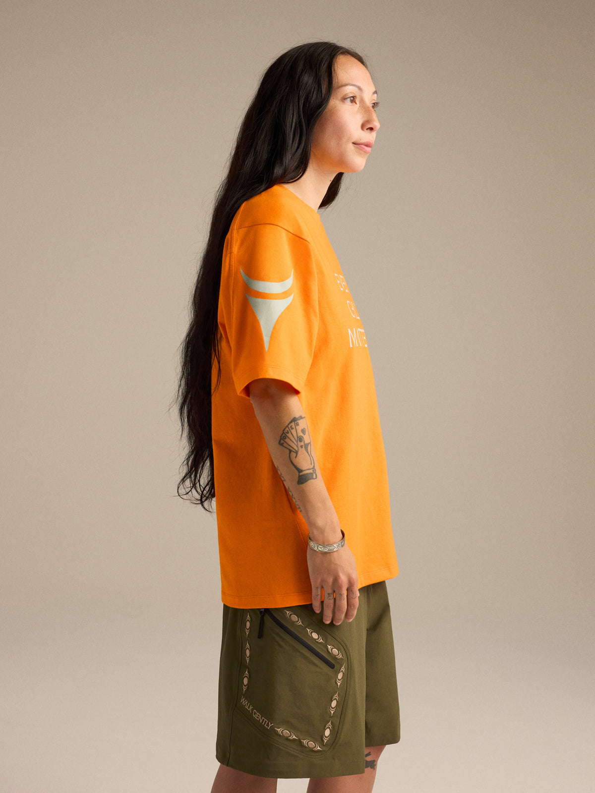 ECM Kragg T-Shirt Walk Gently Blaze Side View