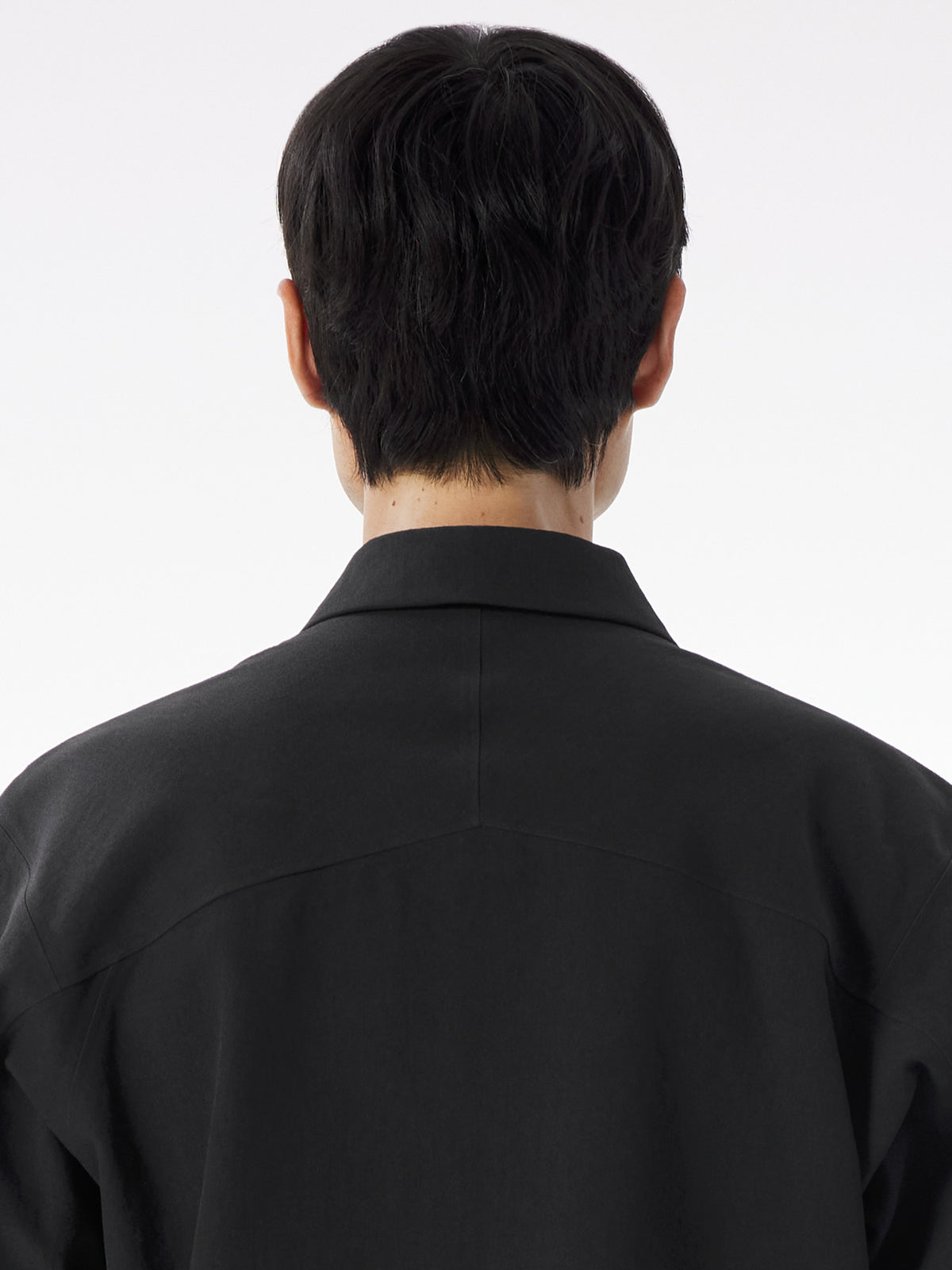 Mionn Insulated Overshirt Black Detail 1
