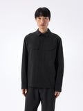 Field Shirt LS Black Front View
