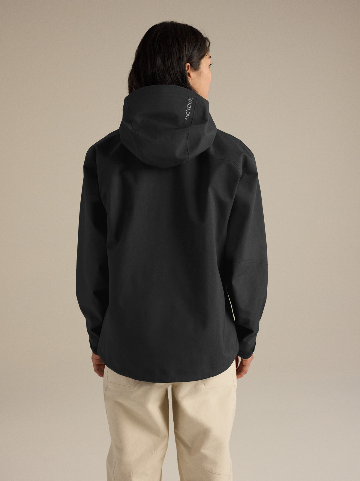 Emaris Relaxed Jacket Women's Black Back View