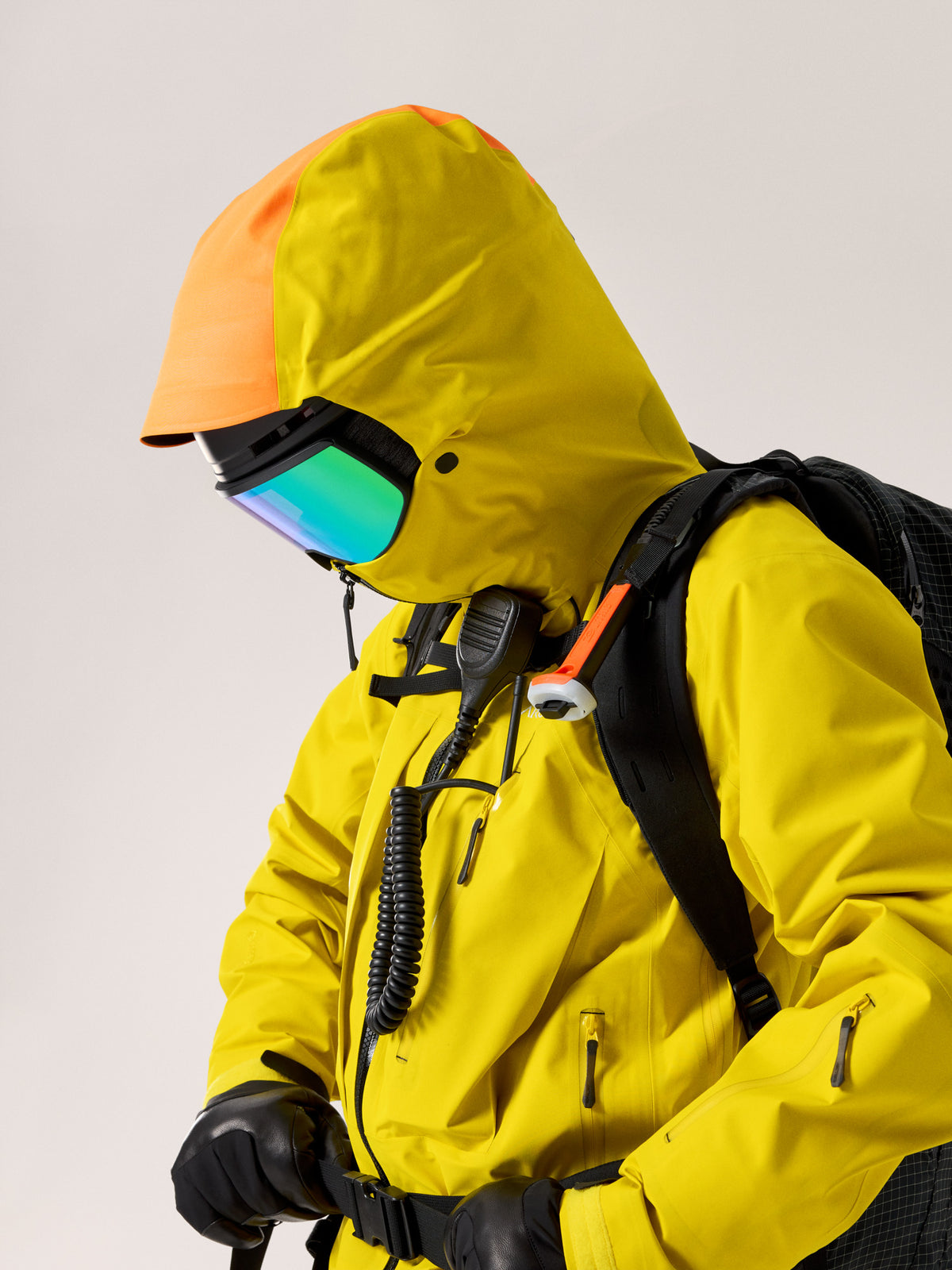 Ski Guide Jacket Women's Viper Yellow Hood