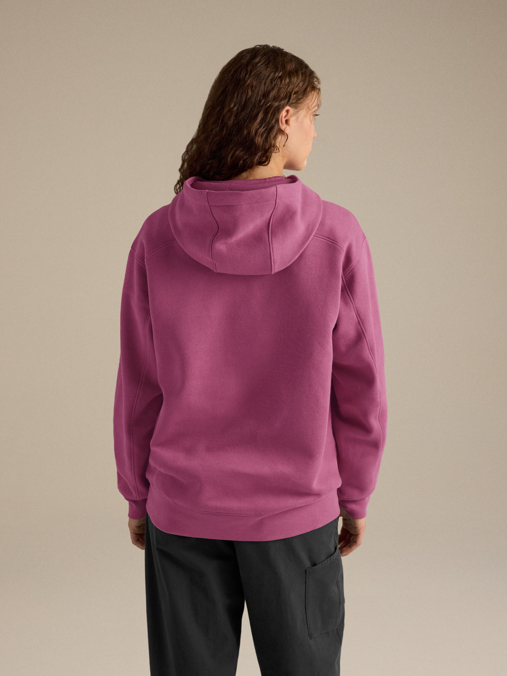 Emblem Fleece Hoody Women's Lt Renegade Back View