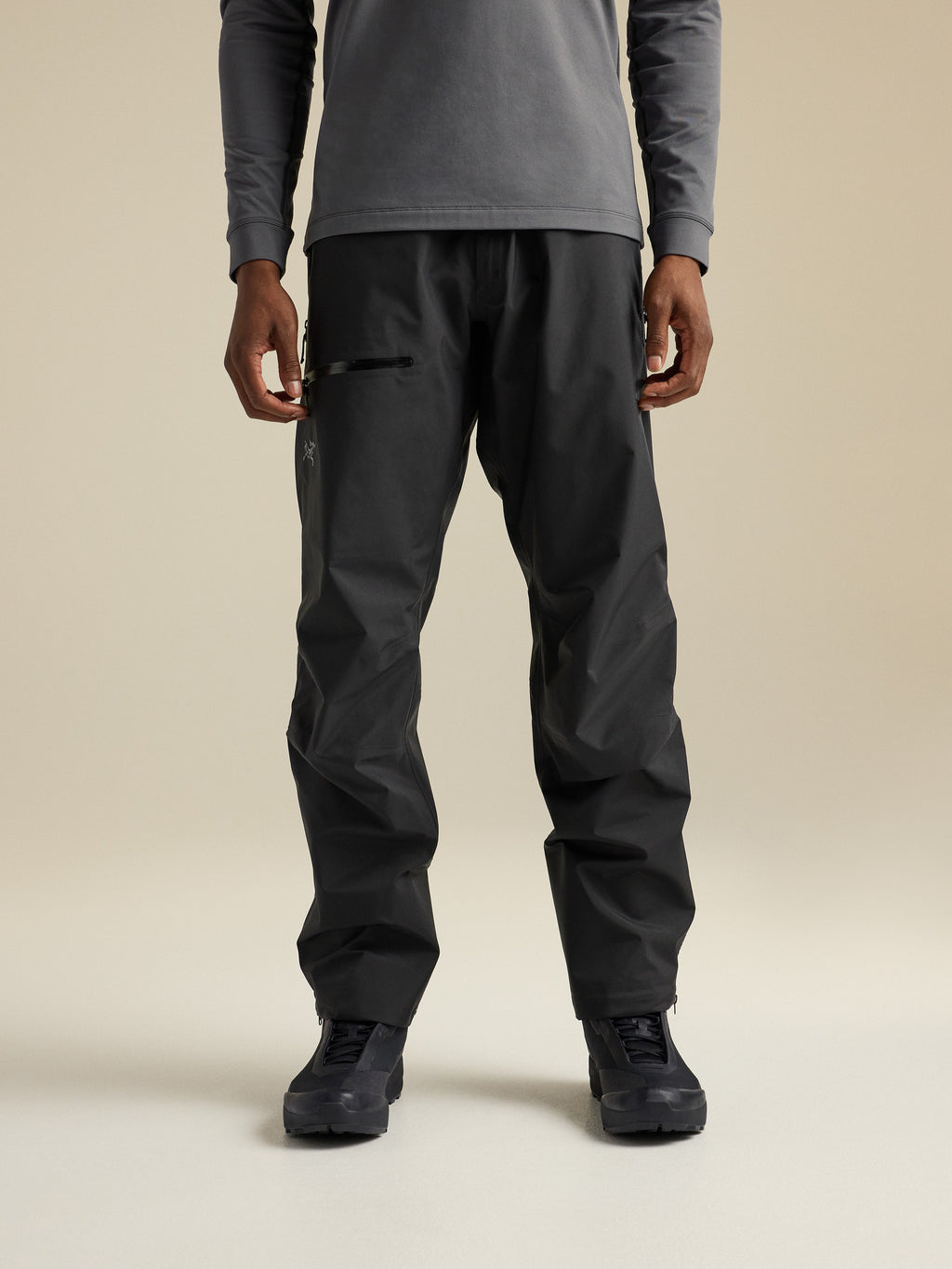 Beta Pant Black Front View