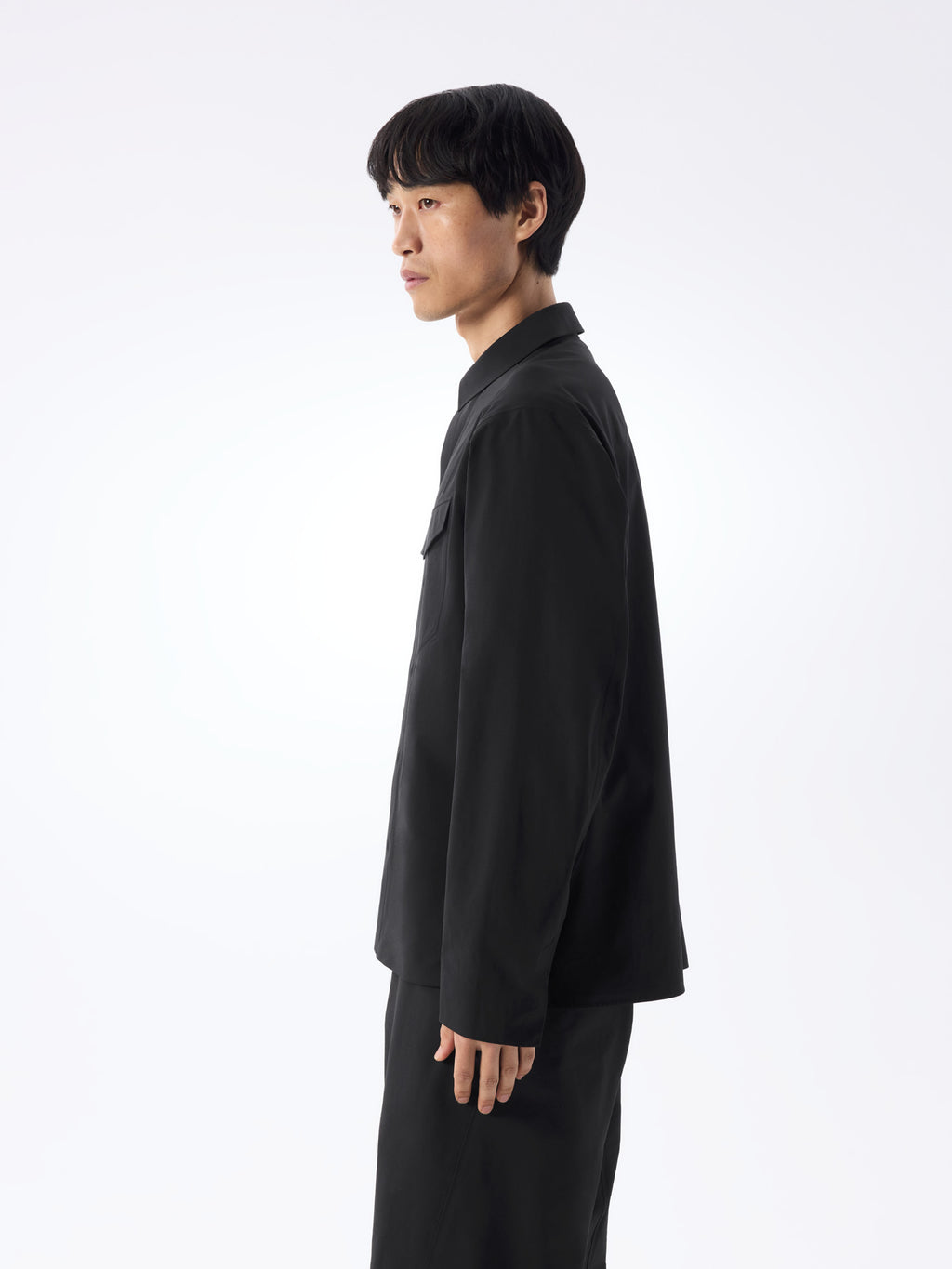 Field Shirt LS Black Profile