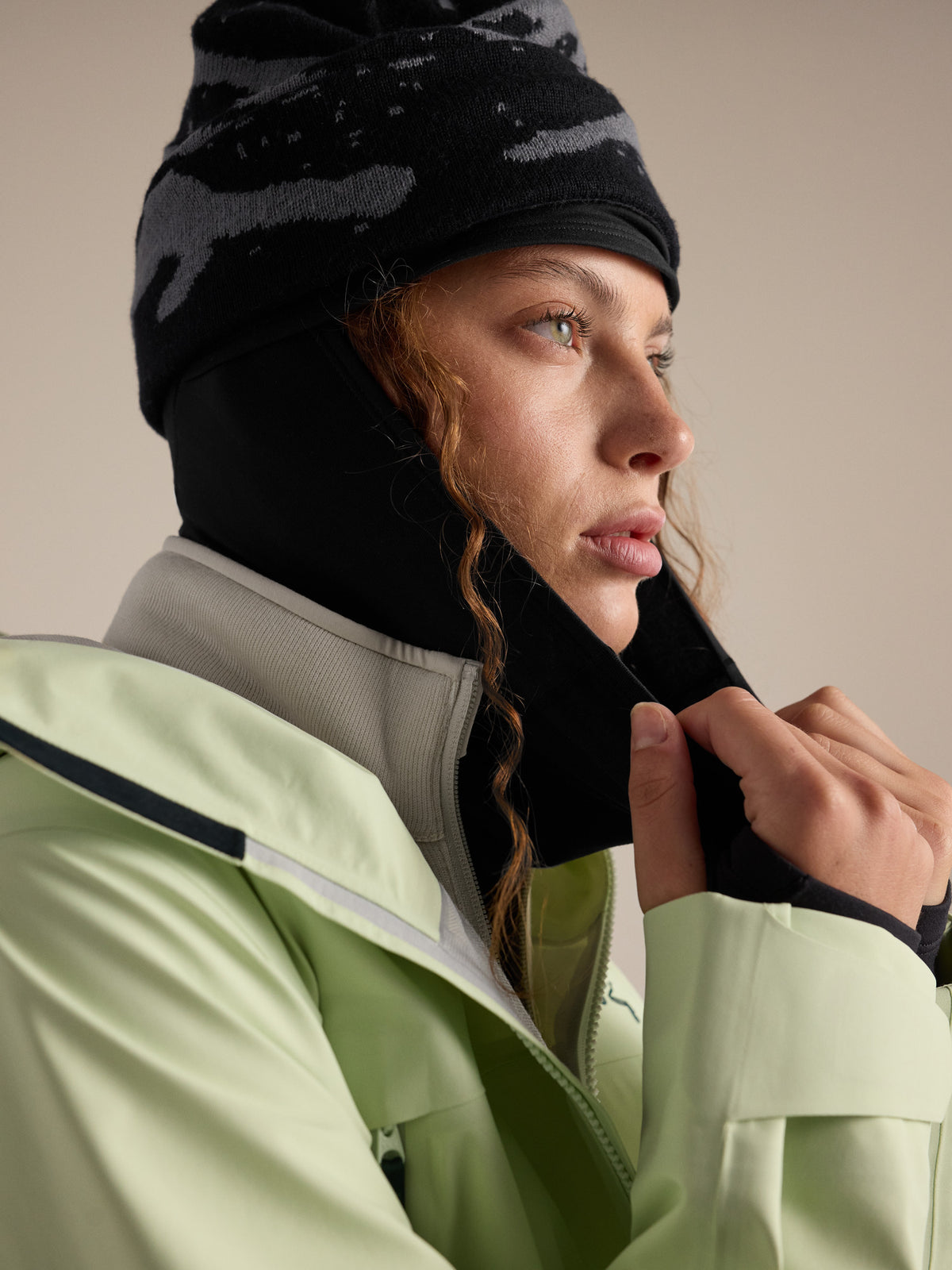 Rho Synthetic Balaclava Black Hover