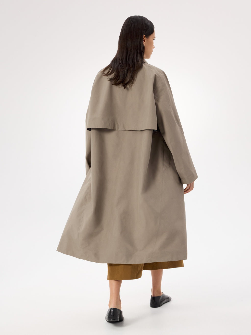 Nitra Trench Coat Women's Lt Gnosis Back View