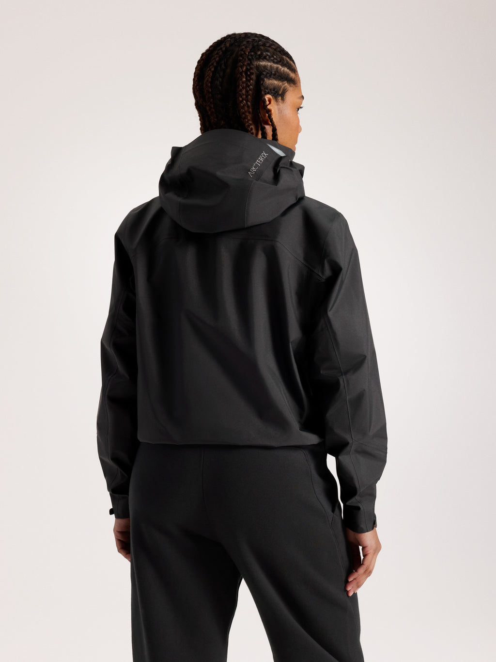Naya Cropped Jacket Women's Black Back View