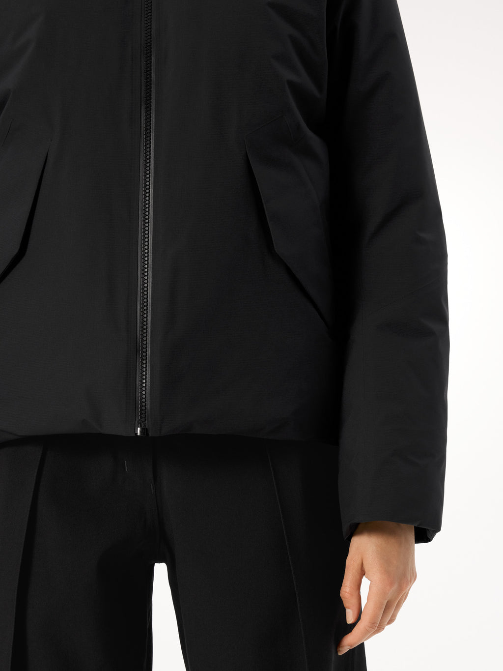 Decca Down Bomber Women's Black Detail 3