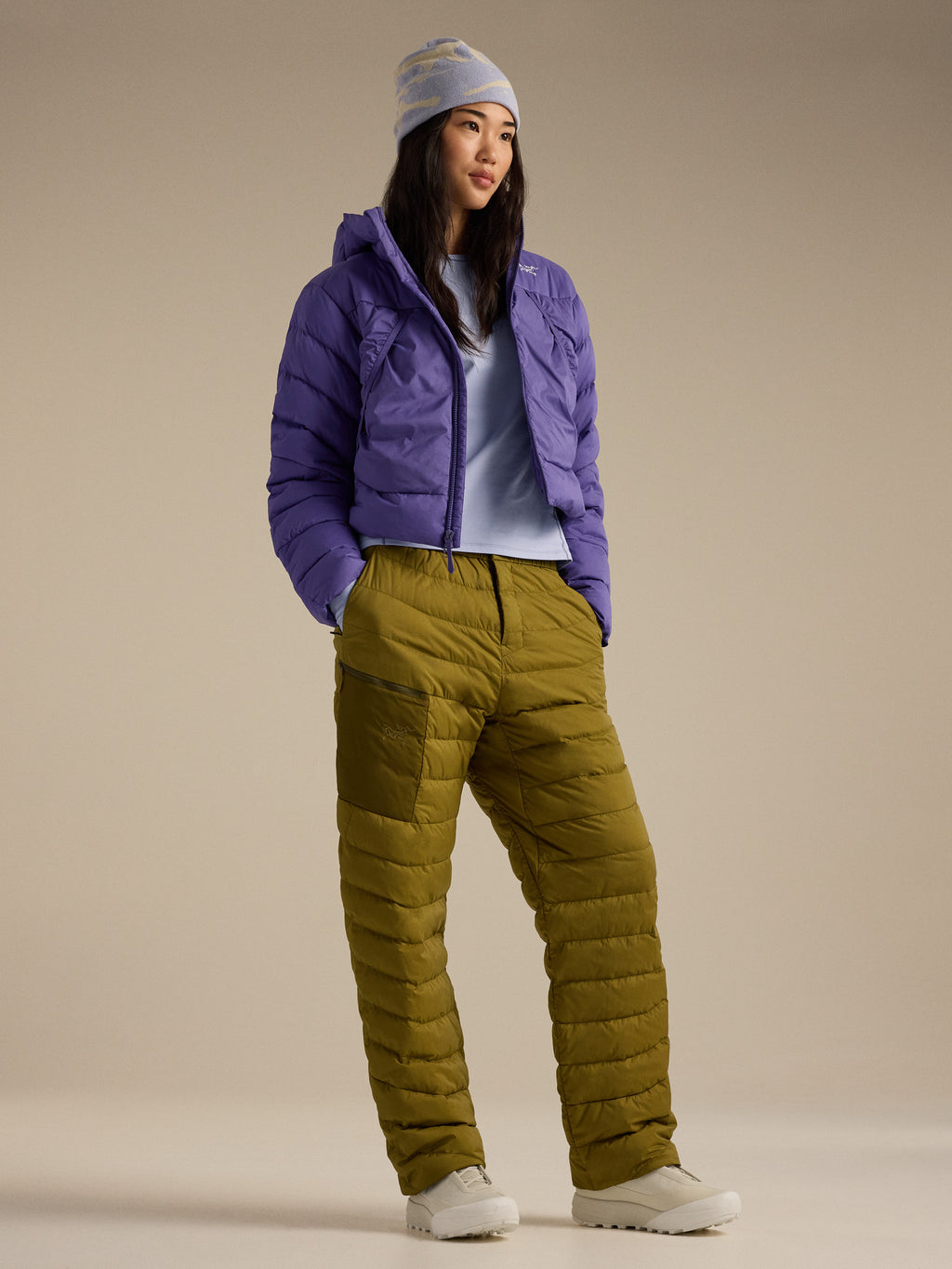 Omineca Down Pant Women's Bracken / Dk Bracken Detail 1
