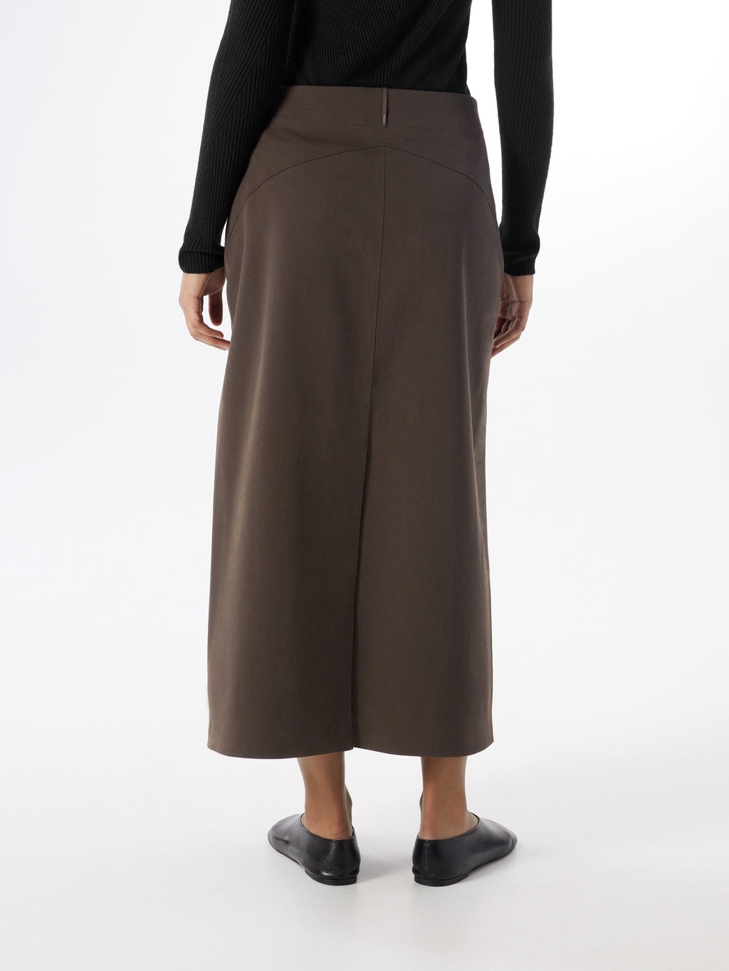 Serin Wool Skirt Women's Sable Back View