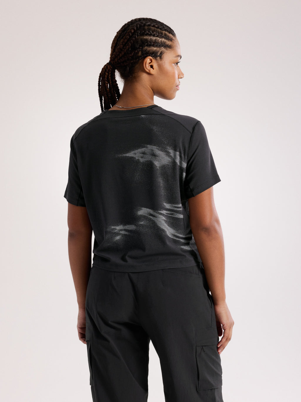 Sunna Speed Bird Crop Shirt Women's Black Back View