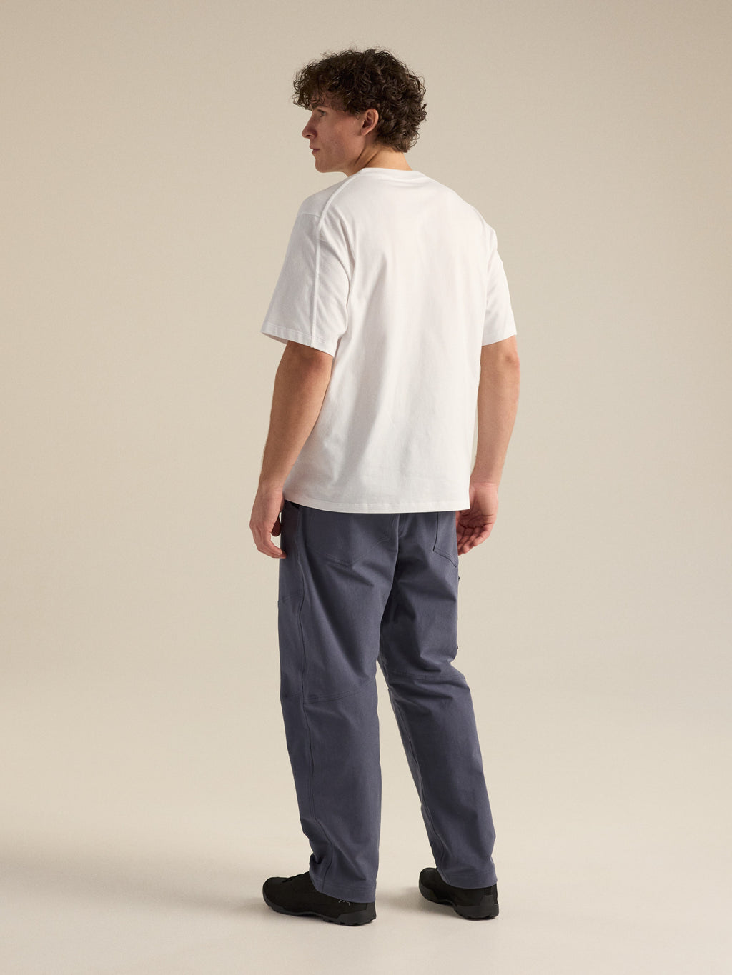Kragg Cotton Emblem Crew Neck Shirt SS White Light Hover