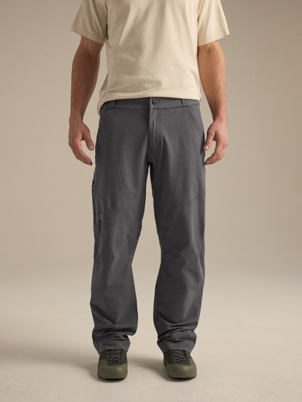 Cronin Cotton Pant Cloud Front View