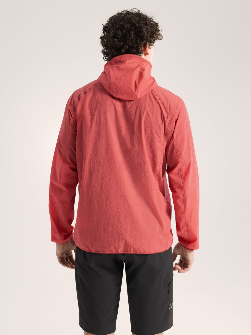 Ossa 1/2 Zip Hoody Stone Red Back View